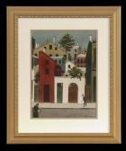 KRONENGOLD Adolph 1900-1986,French Quarter Street Scene with Figures Walki,1978,New Orleans Auction 2014-01-24