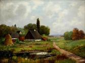 KROTTER Josef 1894,Spätsommerliche Landschaft mit Bauernhof,Eva Aldag DE 2010-09-01