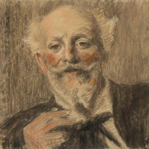KROYER Peder Severin 1851-1909,Portrait of Holger Drachmann,1901,Bruun Rasmussen DK 2015-10-26