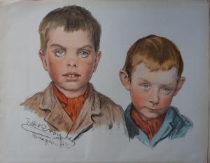KROYER Peder Severin 1851-1909,Two boys,Bruun Rasmussen DK 2019-01-05