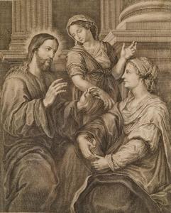 KRUGER Andreas Ludwig 1743-1805,Léonard de Vinci - Le Christ, Marie et Marie Mad,1766,Dogny Auction 2012-11-27