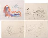 KRUGER Braam 1950-2008,Artist and Model drawings,1981,Strauss Co. ZA 2021-06-07