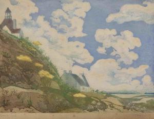 KRUGLIKOVA Elizaveta 1865-1941,Dans les dunes,1909,Christie's GB 2017-06-05