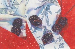 KRUPINSKI Chris 1952,Still life with blackberries,1997,Aspire Auction US 2016-10-29