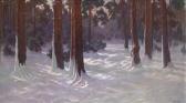 KRUSCHINSKY 1900,A Sunlit Winter Woodland,Palais Dorotheum AT 2012-02-06