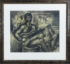 KRUSE Alexander Zerdin 1888-1972,Untitled (Man Playing Guitar),1925,Clars Auction Gallery 2019-04-13