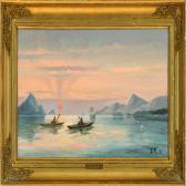 KRUSE Eyvind Gabriel,Evening atmosphere at a Greenlandic inlet,1892,Bruun Rasmussen DK 2008-03-24