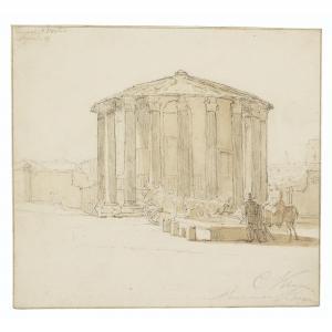 KRUSEMAN Cornelis 1797-1857,The temple of Hercules Victor in Rome,Christie's GB 2022-01-28