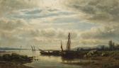 KRUSEMAN Jan Theodoor 1835-1895,Sailboats in a harbor,1861,John Moran Auctioneers US 2019-10-13