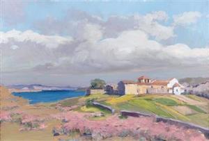 KRUSLIN Mihovil 1882-1962,View of Supetarska Draga on the Island of Rab,Palais Dorotheum 2017-12-05