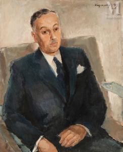 KRYCEVSKY Nicolas 1898-1961,Portrait de Monsieur Léon Boué,1939,Millon & Associés FR 2023-05-31