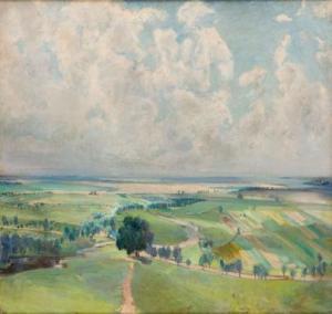 KRZYZANOWSKA Michalina 1883-1962,Landscape from the region of Kazimierz Dolny,Desa Unicum 2019-10-24