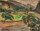 KRZYZANSKI Józef 1898-1987,Landscape with river valley,1929,Desa Unicum PL 2018-01-23