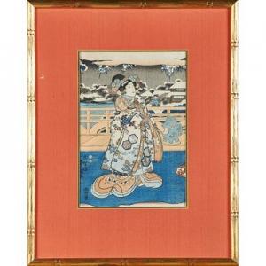 Kuasade Utagawa 1786-1864,Scene from Inaka Genji,1847,Rago Arts and Auction Center US 2018-04-07