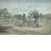 KUBANYI Lajos 1855-1912,The Runaway Wagon,1896,William Doyle US 2013-06-05