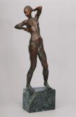 KUBICA Herbert,Bronze-Figur 'Expressiver weiblicher Akt',Stahl DE 2009-04-25