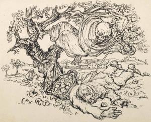 KUBIN Alfred 1877-1959,Der Tod im Baum,Christie's GB 2014-02-05