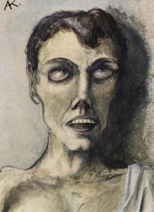 KUBIN Alfred 1877-1959,Männliches Gesicht,Christie's GB 2013-06-19