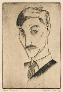 KUBINYI Kalman 1906-1973,Self Portrait,20th century,Swann Galleries US 2021-02-04