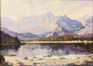 KUBINYI VON DEMENFALVA Sándor Alexander 1875-1949,See im Gebirge,Wendl DE 2023-10-25