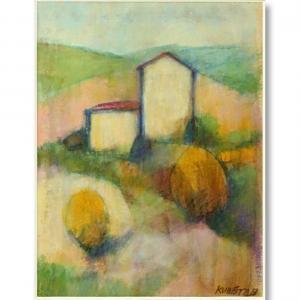 KUBISTA Bohumil 1884-1918,Tuscan Farmhouse,Kodner Galleries US 2019-07-17