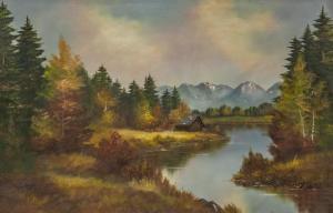 KUBOTH J,landscape scene,1900,888auctions CA 2022-03-10