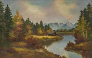 KUBOTH J,landscape scene,888auctions CA 2022-08-11