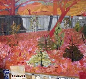 KUBRICK Christiana 1932,View of a garden in Autumn,Gorringes GB 2011-02-09