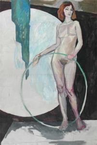 KUCHEROV Alexandre Alexandrovich 1936,A nude woman standing with a hoop,John Nicholson GB 2008-11-21