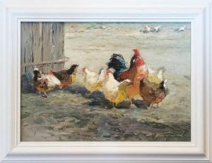 Kuchinov Yuri 1951,'Chickens',Lots Road Auctions GB 2023-06-18