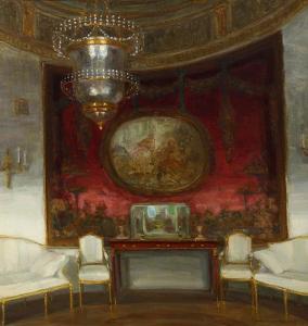 KUCHUMOV Vasili Nikitich 1888-1959,Interior of Pavlovsk Palace,Clars Auction Gallery US 2016-05-22
