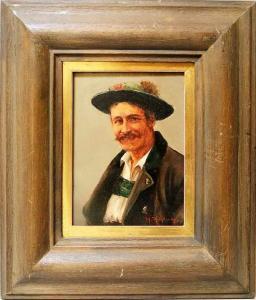 KUGLMAYR Max 1863-1930,Brustportrait eines Bayern in Tracht,Reiner Dannenberg DE 2017-12-01