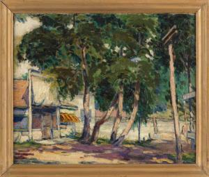 KUHLMANN Edward 1882-1973,Street scene,Eldred's US 2022-10-06