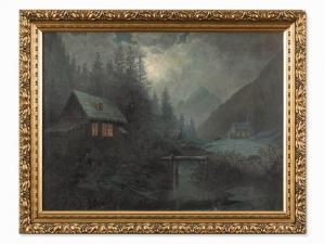 KUHN Gustav 1872,Snowy Winter Landscape,1923,Auctionata DE 2016-12-27