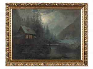 KUHN Gustav 1872,Snowy Winter Landscape,1923,Auctionata DE 2016-08-26