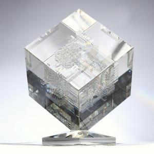 KUHN Jon 1949,Miesian Splendor Large Cube,1993,Leland Little US 2022-09-10
