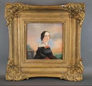 KUIJPERS Jan 1819-1892,Portrait de jeune fille,Legros BE 2021-06-24