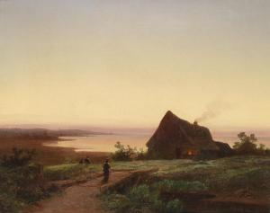 KUINDZHI Arkhip Ivanovich 1842-1910,Sunset over a Lakeland Landscape,Palais Dorotheum AT 2013-03-13