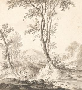 KUIPERS Dirk 1733-1796,An arcadian landscape with figures at a pond,Palais Dorotheum AT 2022-04-20