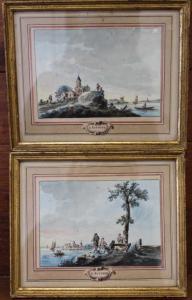 KUIPERS Dirk 1733-1796,Paysages animés près d'un plan d'eau,Ruellan FR 2016-12-10
