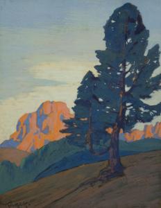 KUKUK Willy 1875-1944,Mountain landscape,Peter Karbstein DE 2021-03-13