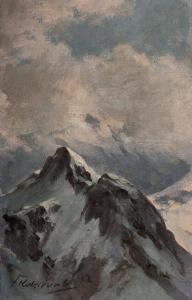KULSTRUNK Franz 1861-1944,"Gebirgsgipfel im Winter",Palais Dorotheum AT 2011-04-19