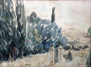 KULVIANSKI Issai 1894-1970,On the Outskirts,1945,Montefiore IL 2020-12-08