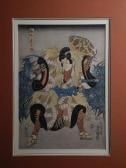 KUMI IER Toyo,Kakuimoarataro - Acteurs de théatres Kabuki,1830,Aguttes FR 2014-05-27