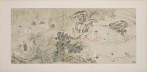 KUNCAN 1612-1686,A pair of Chines watercolour on paper, early 20thCentury,Bukowskis SE 2010-12-19