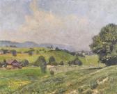 KUNDIG Reinhold 1888-1984,A hilly landscape,Galerie Koller CH 2010-09-13