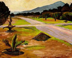 KUNDIG Reinhold 1888-1984,Tunesische Landschaft,1914,Zofingen CH 2022-11-26