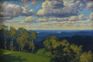 kundzins peteris 1886-1958,Blue forests,1934,Antonija LV 2014-11-29