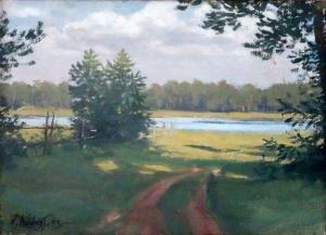 kundzins peteris 1886-1958,Landscape,1943,Antonija LV 2017-03-27