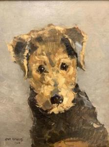 KUNERT Ove 1893-1975,Dog portrait,1928,Bruun Rasmussen DK 2021-06-10